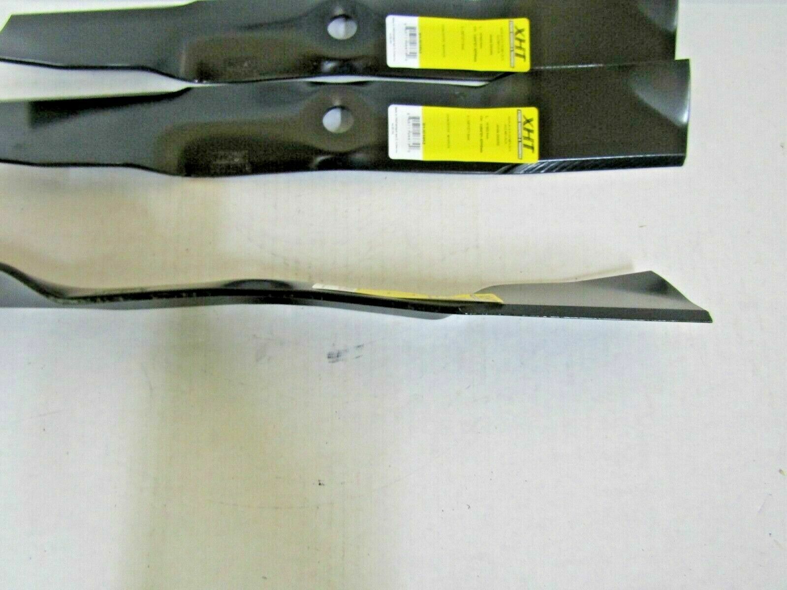 3 USA blades will fit John Deere 54" HC DECKS JOHN DEERE  X749 Z425 Z435 Z445 - 0