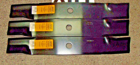 3 USA XHT blades will fit JOHN DEERE TCU15881 M133381 M128485 FOR 60" CUT