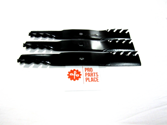3 USA Predator blades will fit JOHN DEERE GX21380 GY20679 GY20684 GY20686 54"