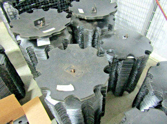 8) 18" DISC HARROW BLADE NOTCHED 3.5MM (9 GAUGE) 1" SQUARE OR 1-1/8" SQUARE AXLE