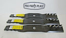 3 REPL USA XHT PREDATOR BLADES KUBOTA K5617-34330 K5231-92340 K5617-97590 54"-1