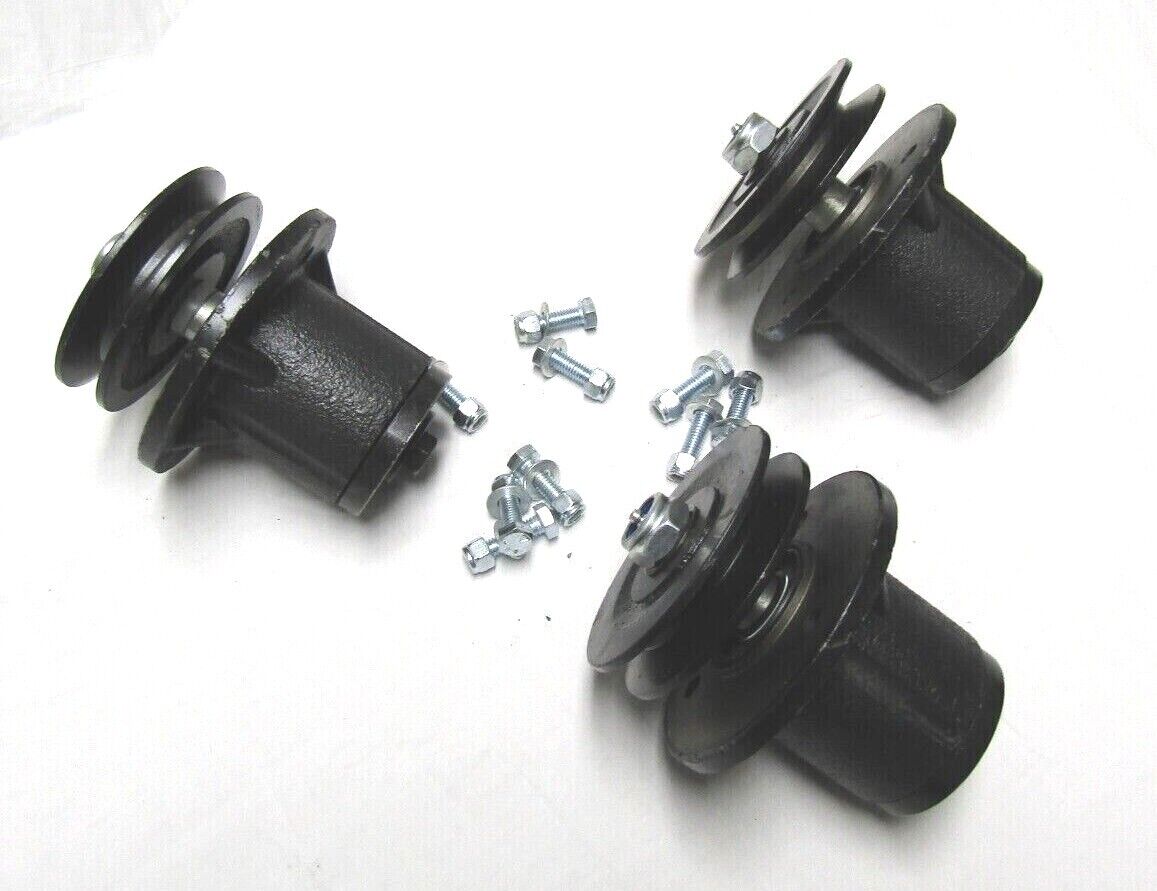 3PK Complete spindle assembly for King Kutter 502303 RFM-48 RFM-60 RFM-72 mowers - 0