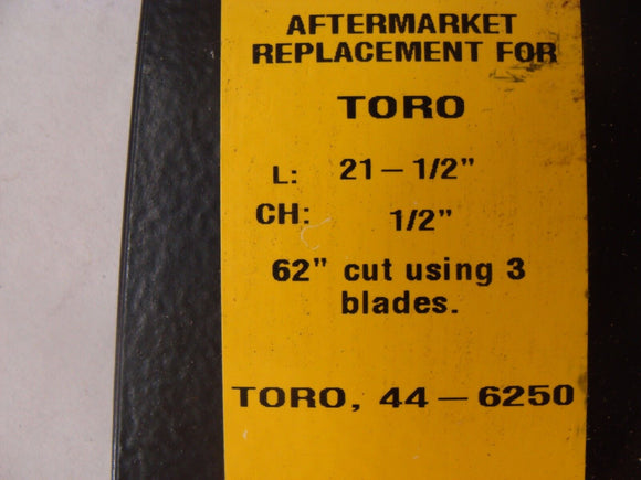 3 XHT HD USA BLADES FOR TORO 44-6250-03 44-6250 62" CUT GROUNDSMASTER 108-1124