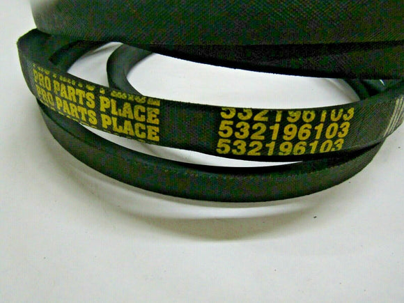 REPLACEMENT DECK DRIVE BELT- CRAFTSMAN 196103  HUSQVARNA 532196103 5321961-03