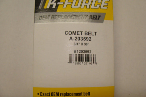 EXACT OEM SPEC ARAMID GO KART BELT COMET 203592 203592A 203592B 30 SERIES