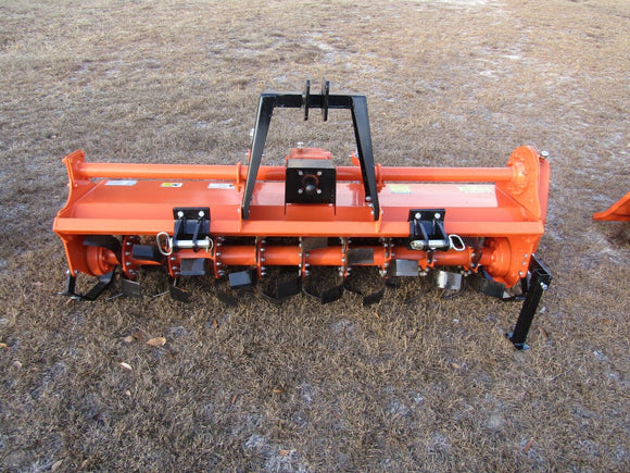Ebay listing only., 65" Rotary Tiller, HD Gear drive (no chain), slip clutch pto, all welded A-Frame-