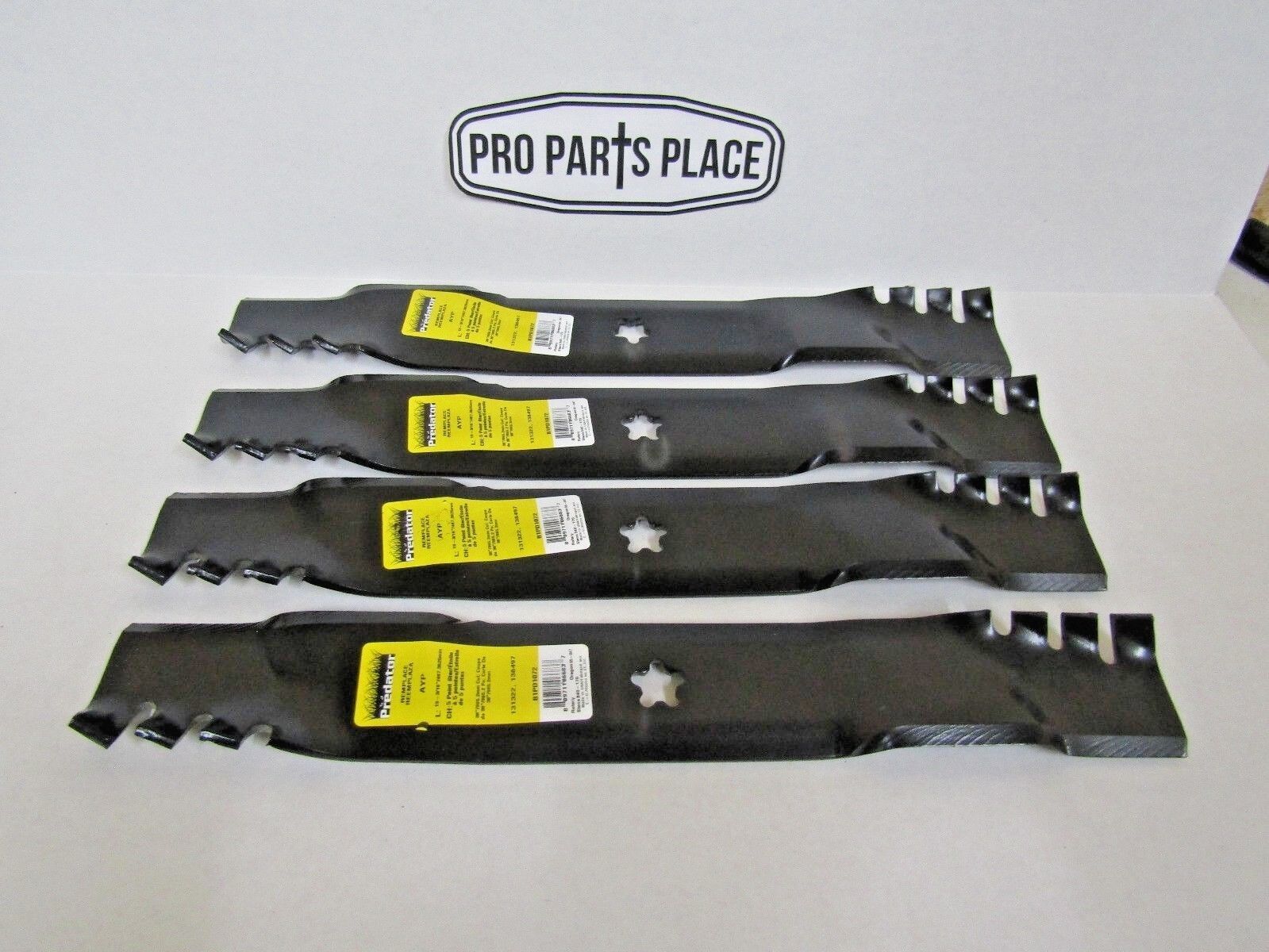 4 USA XHT PREDATOR BLADES 38" CRAFTSMAN HUSQVARNA 134148 139774 532134148 12784