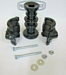 COMPLETE DISC HARROW BEARING ASSEMBLY, 1" SQ 7-1/2" RIBBED SPOOL WITH CAPS  BOLT-2