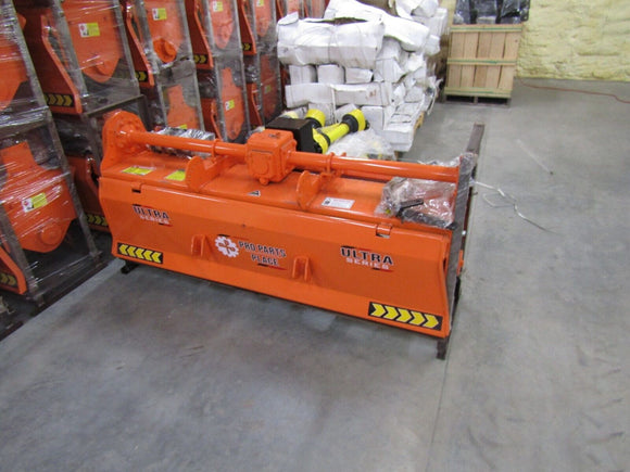 72" Rotary Tiller, HD Gear drive (no chain), slip clutch pto, all welded A-Frame