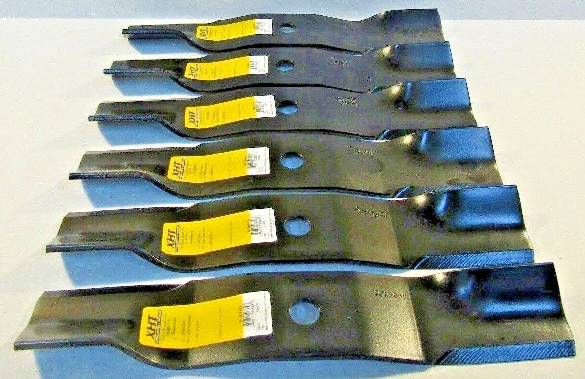 6 USA blades will fit John Deere 48" 7 IRON DECK TCU14939 TCU30315 HD 3" WIDE