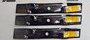3 USA blades will fit JOHN DEERE D155 D160 LA130 LA145 LA155  X165 Z245 Z255-1