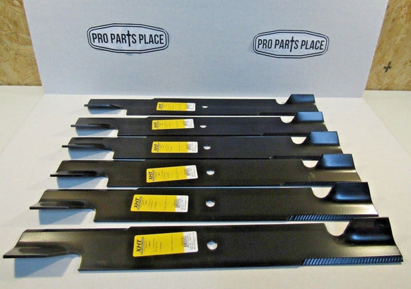 6 USA XHT BLADES FOR EXMARK LAZER Z HP TURF RANGER TRACER METRO HP W/ 72" DECKS