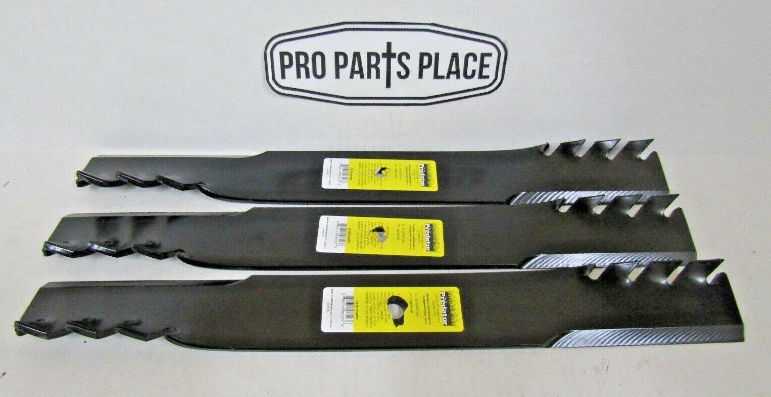 3 REPL USA XHT PREDATOR BLADES BAD BOY 038-6050-00 TORO 105-7718-03 60" DECKS