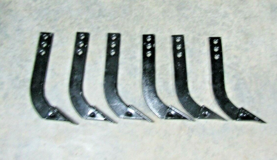 PACK OF 6 16" BOX BLADE SHANK TEETH 3 HOLE 3/4" X 2-1/2" WIDE 5/8" PIN HOLES