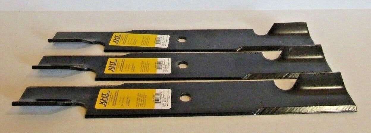 3 XHT HD USA BLADES FOR HUSQVARNA 539105712 WITH A 52" CUT 53-910-57-12
