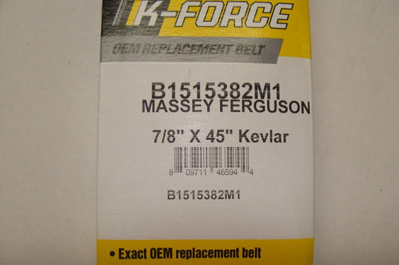 EXACT OEM SPEC ARAMID BELT MASSEY FERGUSON 515382M1 MODEL 10  12 MULTI SPEED