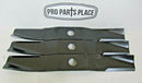3 REPL HD XHT BLADES KUBOTA 76529-34330 70000-25004 70000-00605 76529343330 54"-1