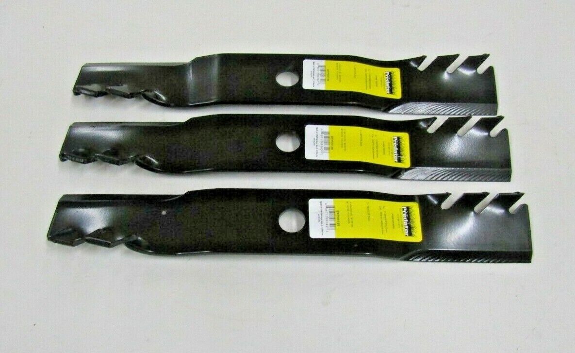 3 USA blades will fit JOHN DEERE M136185 M136194 TCU14939 48" DECKS Z510A