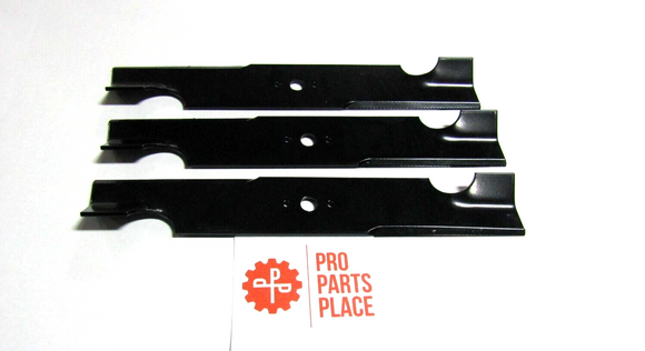 3 USA XHT BLADES, BAD BOY ZERO TURN MZ, ZT, CZT, MAVERICK & OUTLAW 48" DECK