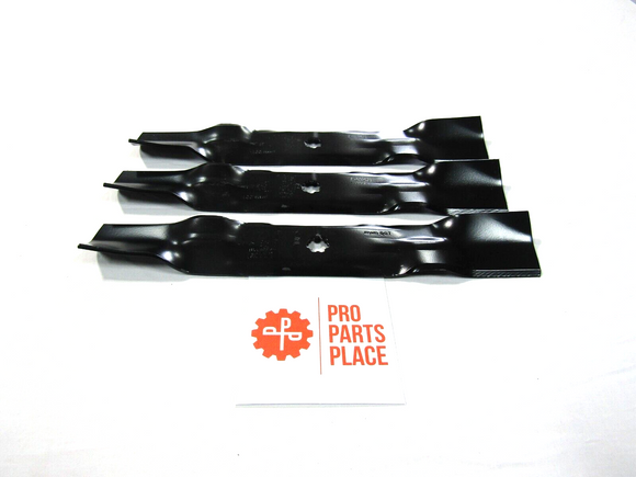3 USA blades compatible with JOHN DEERE M143520 M145516 ON 54" C DECK MOWERS
