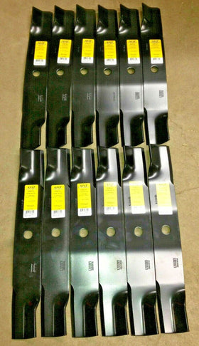 12 USA blades will fit JOHN DEERE TCU15881 737 757 777 797 60" DECKS M131958