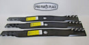 3 USA MADE PREDATOR MULCHING BLADES KUBOTA ZD28 ZD326 ZD331 72" K5677-34340-1