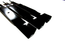 3 REPL XHT HD USA BLADES 61" GRASSHOPPER 320245 NOTCHED LIFT  BLADES 1/4" THICK-3