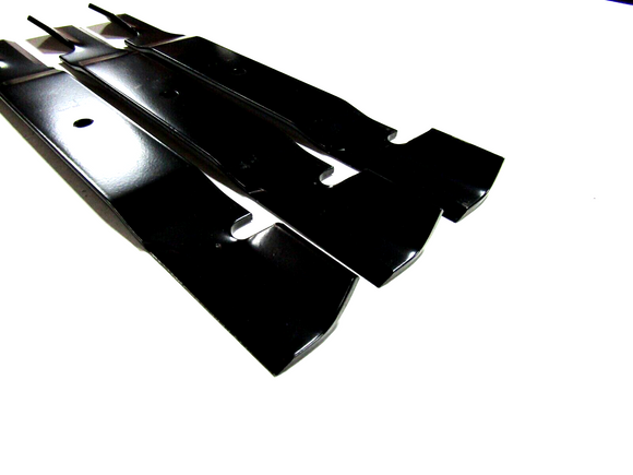 3 REPL XHT HD USA BLADES 61" GRASSHOPPER 320245 NOTCHED LIFT  BLADES 1/4" THICK