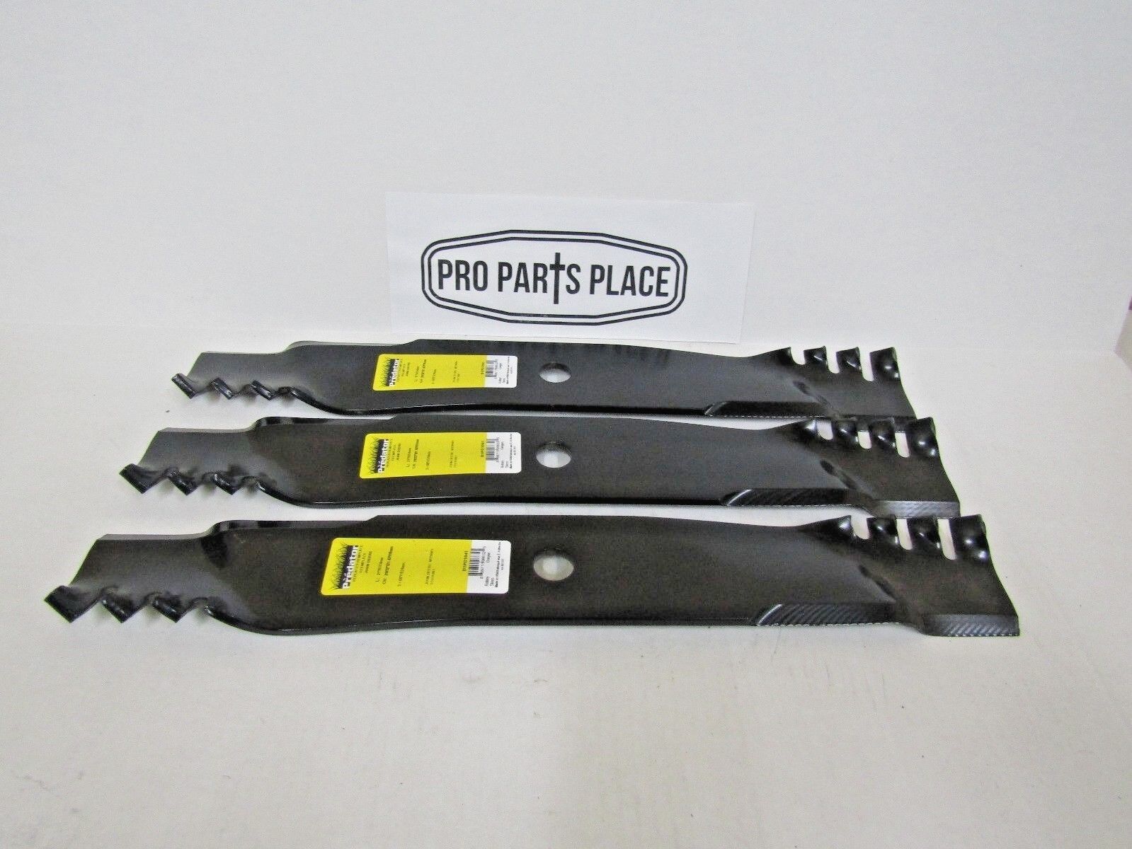 3 USA PREDATOR MULCHING BLADES FOR JOHN DEERE 60" 7 IRON DECK M128485 M131958