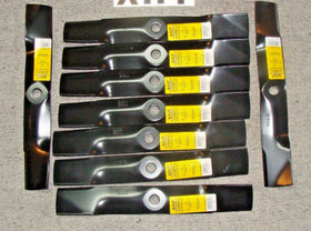 9 USA Predator blades will fit JOHN DEERE M145476 M127500- Z425 Z435 Z445 48"CUT