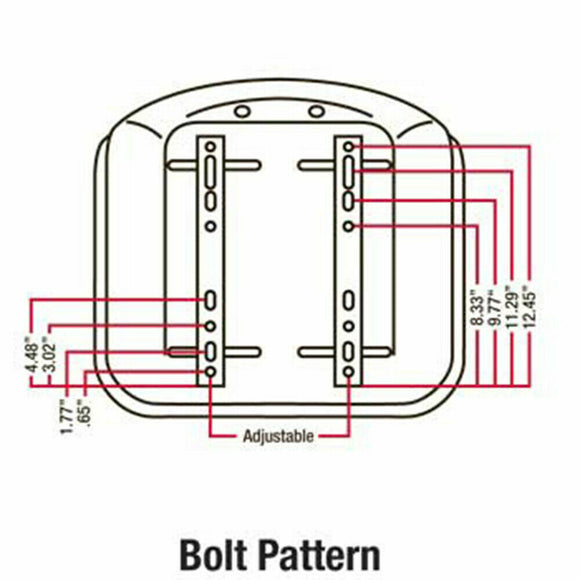 Seat w/Slide Tracks Fits Bobcat Fits Allis Fits Kubota for Yanmar for White