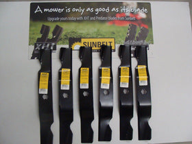 6 USA XHT HD BLADES FOR CUB CADET 742-04053 742-04053A 742-04053B 942-04053 50"