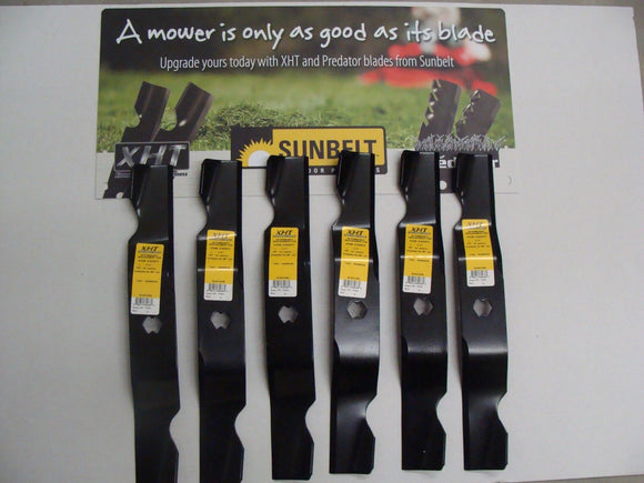 6 USA XHT HD BLADES FOR CUB CADET 742-04053 742-04053A 742-04053B 942-04053 50"