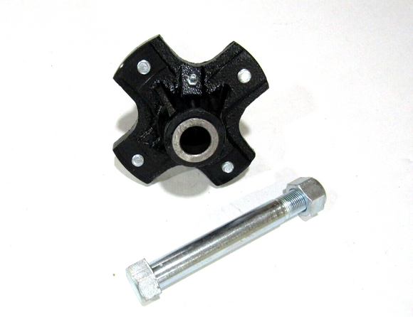 ROTARY CUTTER BUSH HOG TAIL WHEEL HUB HEAVY DUTY CAST IRON WITH 1" AXLE BOLT
