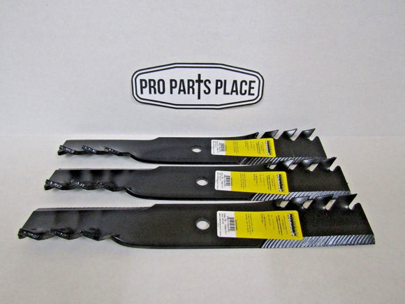 3 MULCHING HD BLADES FOR HUSTLER 601123 795757 796623 48" DECK FAST TRAK + OTHER