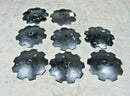 8) 18" DISC HARROW BLADE NOTCHED 3.5MM (9 GAUGE) 1" SQUARE OR 1-1/8" SQUARE AXLE-1