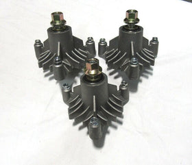3 Mandrels spindles for Husqvarna 532143651 46" 50" riding mower with ALL Hardwa