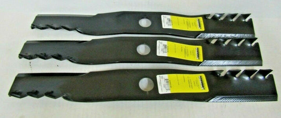 3 USA PREDATOR MULCHING BLADES KUBOTA K5647-34340 ZD326S ZD21F-60P 60" CUT 1-1/8