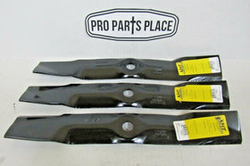 3 USA HD blades will fit JOHN DEERE M145476 M127500- Z425 Z435 Z445 48" CUTS