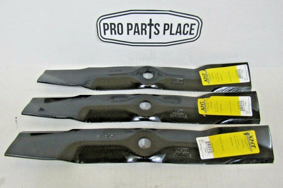 3 USA HD blades will fit JOHN DEERE M145476 M127500- Z425 Z435 Z445 48" CUTS