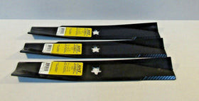 3 USA XHT BLADES 44" CUT HUSQVARNA CRAFTSMAN POULAN 130652 532130652 STAR HOLE