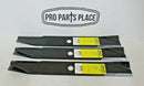 3 USA XHT BLADES TORO WHEEL HORSE 10-6637 9-10607 10-6078 48" CUT SEVERAL MODELS-1