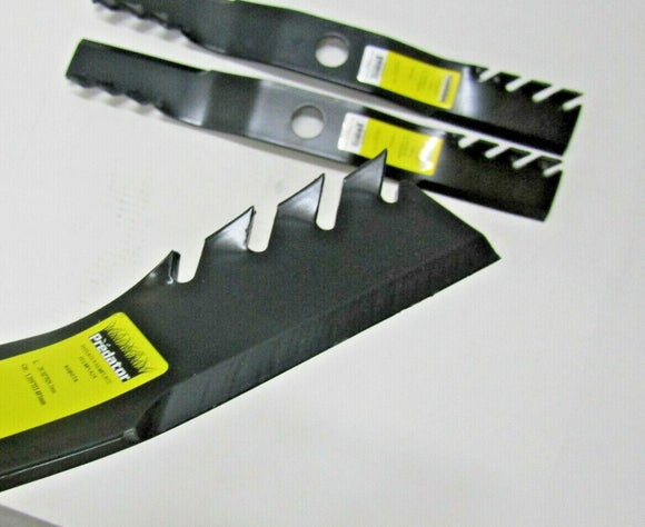 3 USA XHT PREDATOR BLADES KUBOTA K5975-34360 ON RCK72RP-1200Z 72" ZD1211 ZD1511