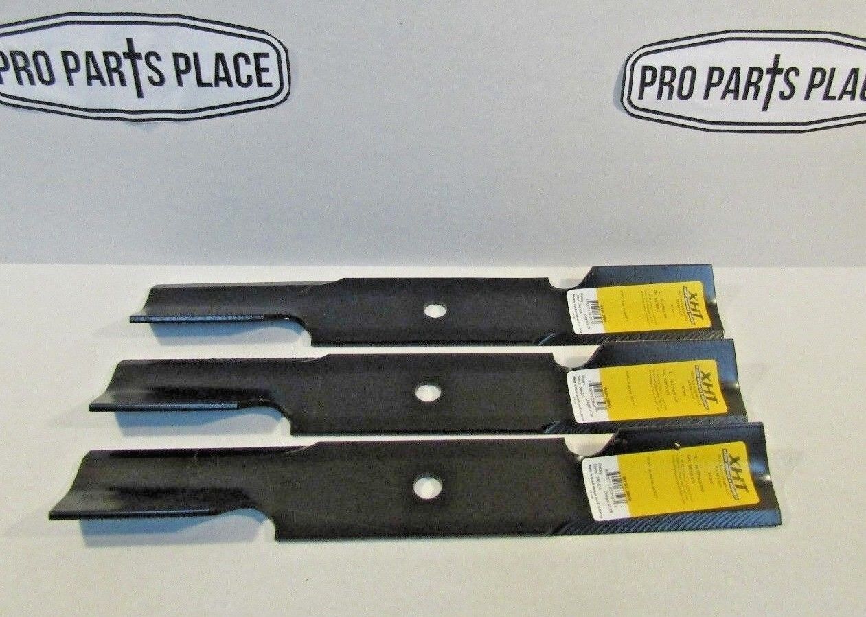 3 REPL XHT HD BLADES FOR HUSTLER 601123 795757 796623 48" DECK FAST TRAK + OTHER