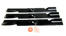 3 USA blades for 72" Lazer Z Triton decks, true replacements for Exmark 103-9624-2