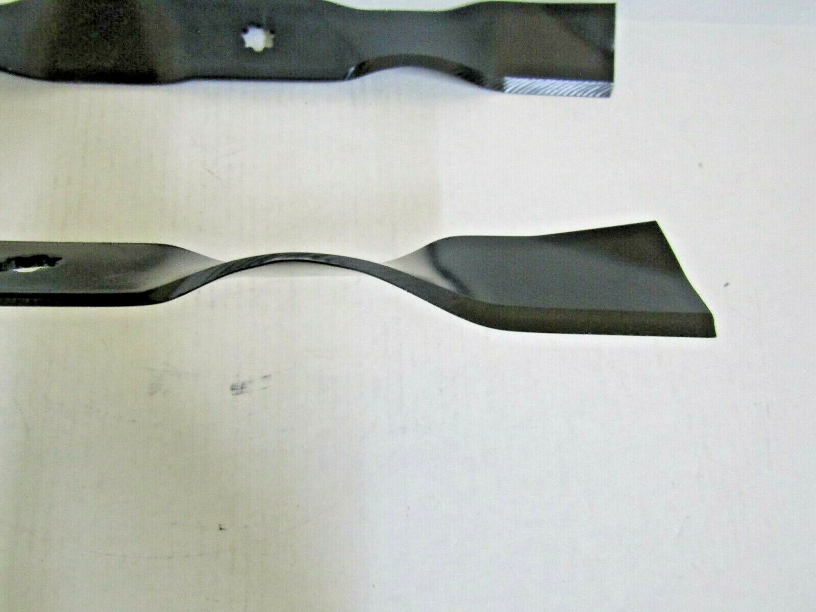 2 USA blades will fit John Deere AM137325 M112991 M154158 GT225 GT235 GT242 - 0