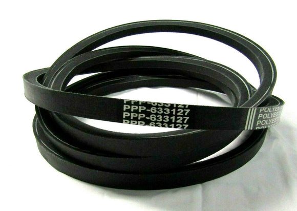 Raw edge laminate replacement deck drive belt for EXMARK 1-633127 633127 LAZER Z