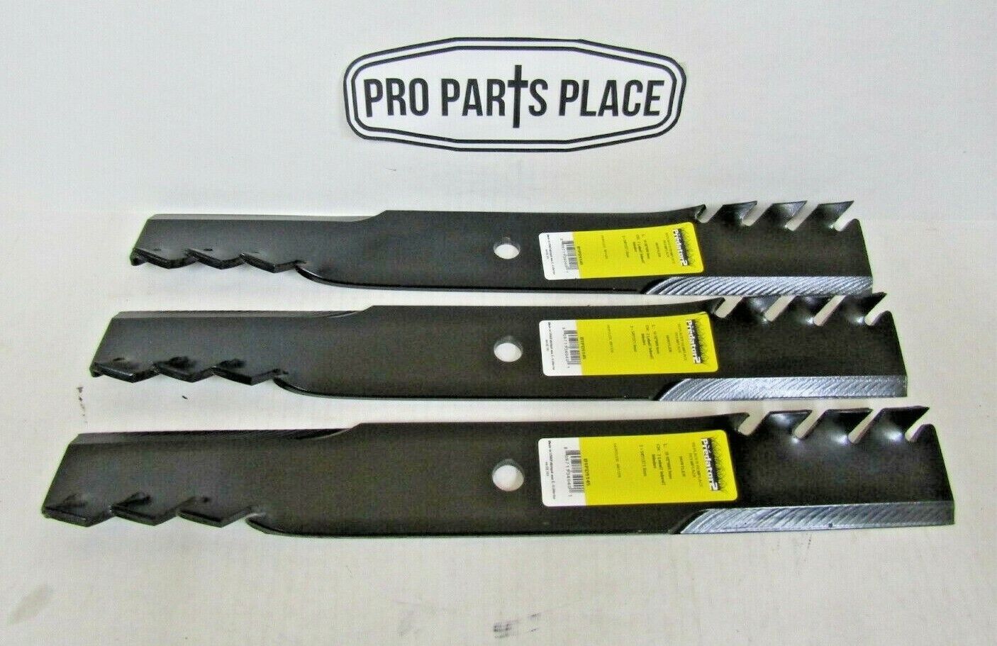 3 USA PREDATOR MULCHING BLADES BIG DOG  797696 601124 54" DECK MOWERS