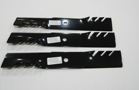 3 OEM BAD BOY blades for 48" MZ & MAGNUM only Bad Boy 038-4827-00 Gator blades